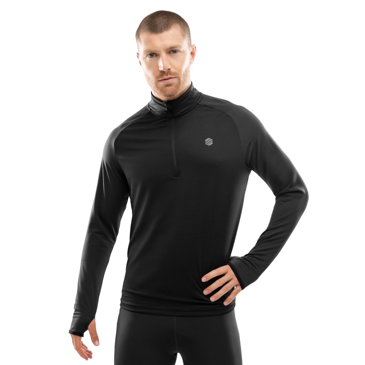 SIROKO - Sudadera Media Cremallera INTUIT Running para Hombre_