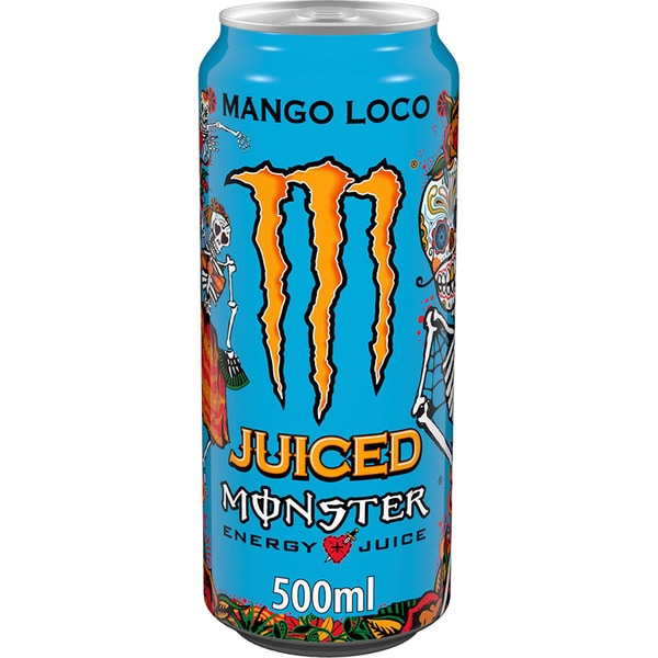 MONSTER MANGO LOCO JUICED 500ML - BEBIDA ENERGETICA - LATA PACK 24 o 8 UNIDADES (MONSTER NACIONAL)