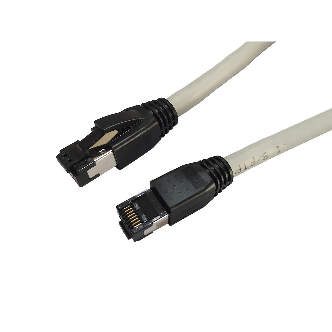 Cable de Red Microconnect Cat8 0.50m Gris LSZH Alta Velocidad Blindaje Completo
