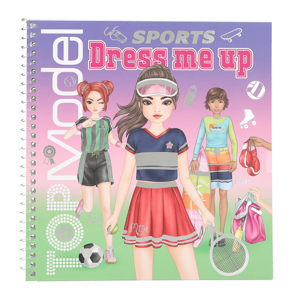 TOP MODEL CUADERNO DE PEGATINAS DRESS ME SPORTS, 0013808, TIENDA CON LICENCIA OFICIAL