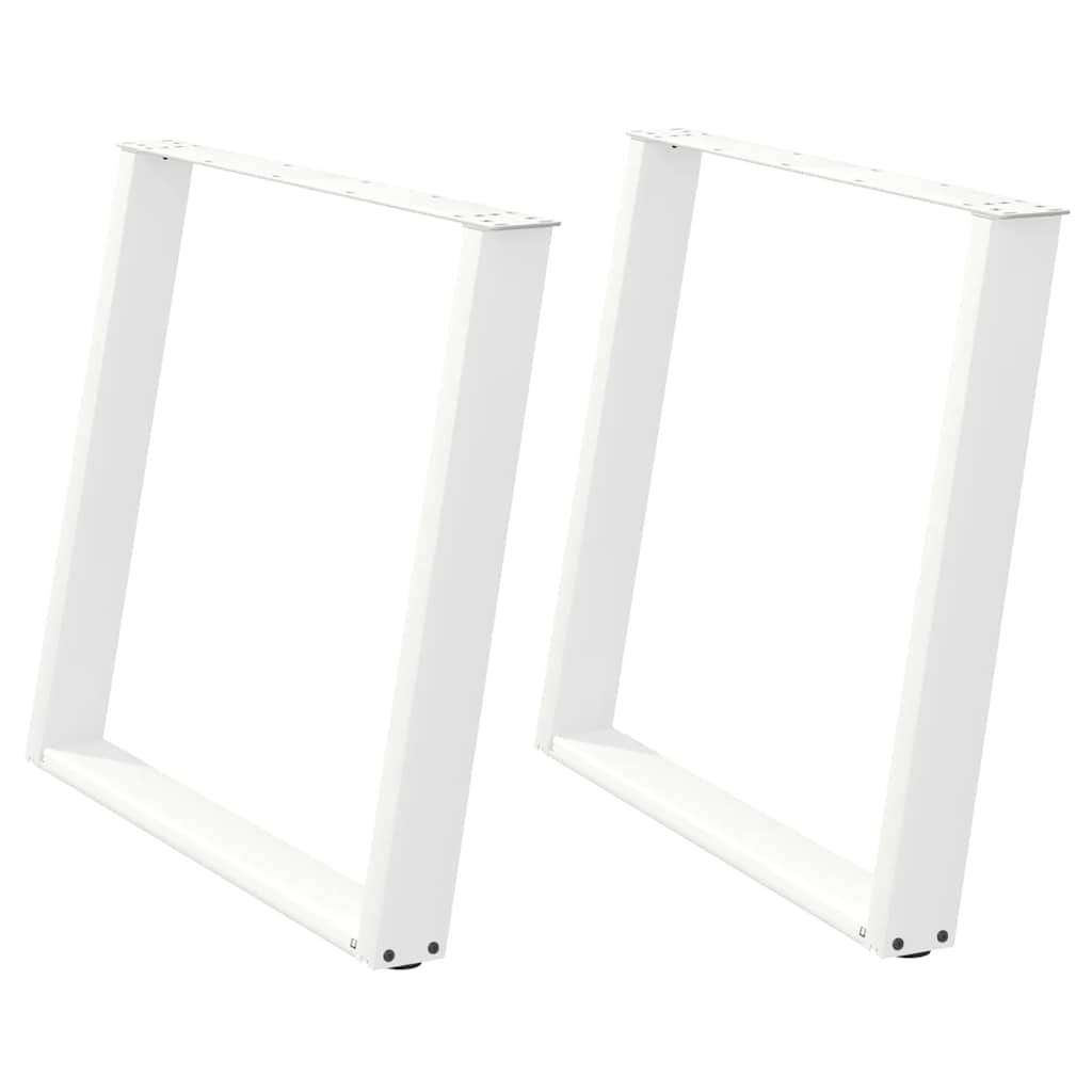 vidaXL Patas para mesa de comedor en forma de U (2 unidades) 90 x (72-73) cm, acero