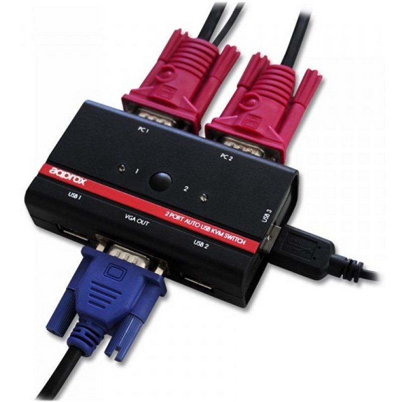 Approx - Switch KVM 2p USB+Audio C/In Approx APPKVMUSB4PA2