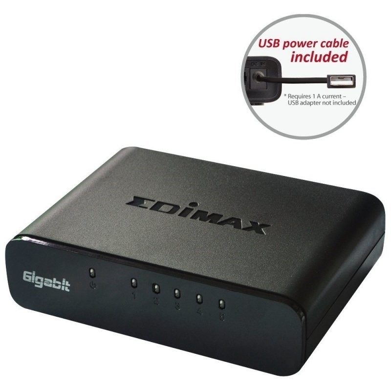 Switch Ethernet Edimax ES-5500G V3 5 Puertos | Auto MDI/MDI-X