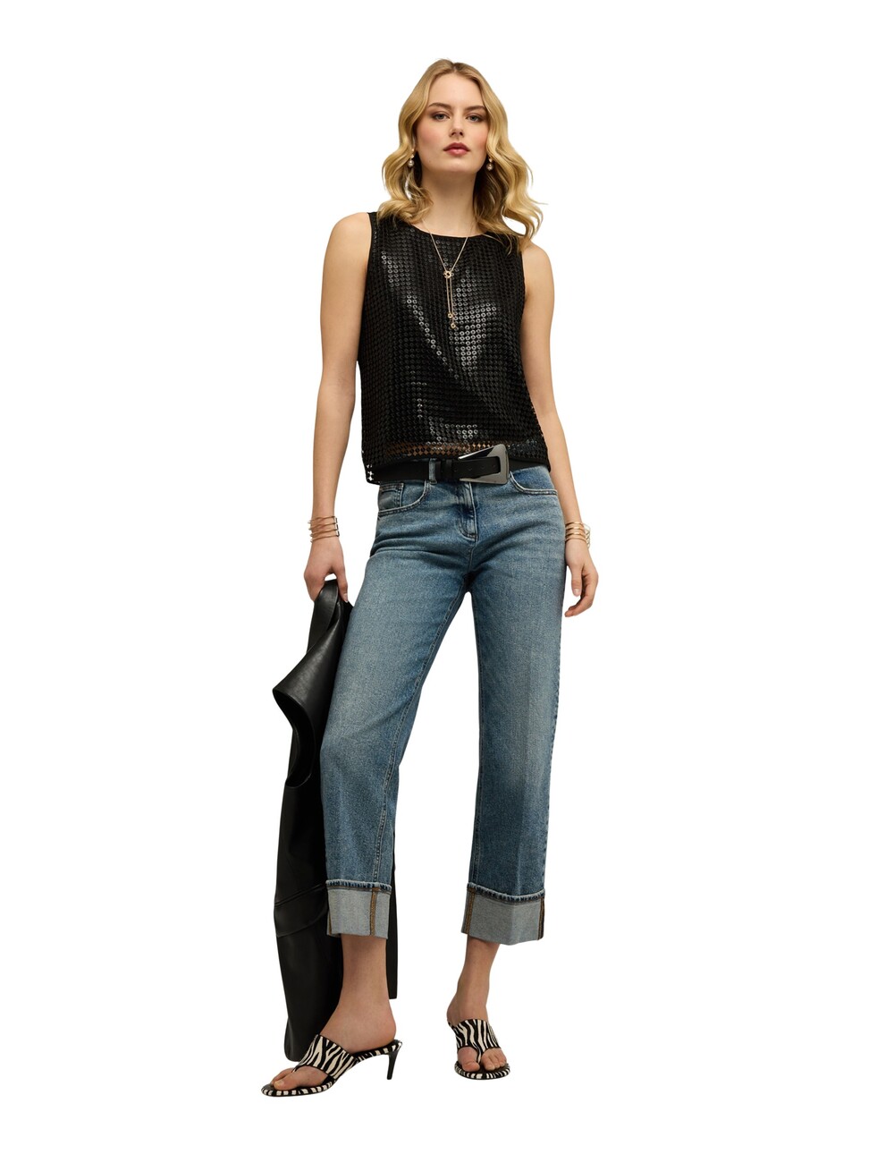 Motivi - Jeans regular con dobladillo doblado