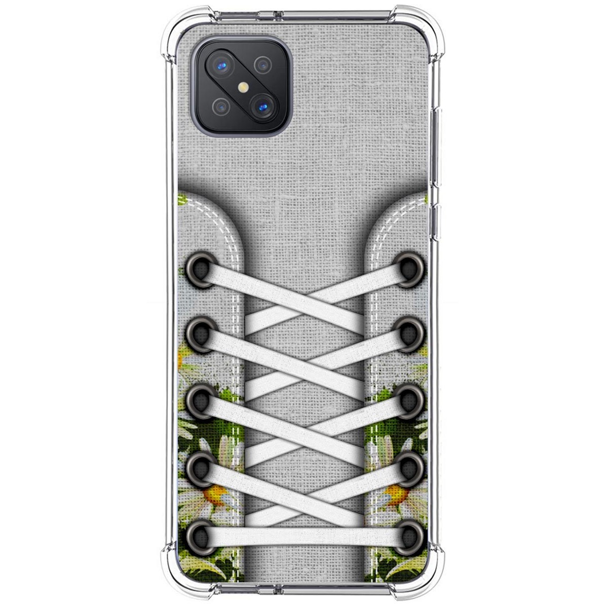 Tumundosmartphone Funda Silicona Antigolpes para Oppo Reno 4Z 5G diseño Zapatillas 08 Dibujos