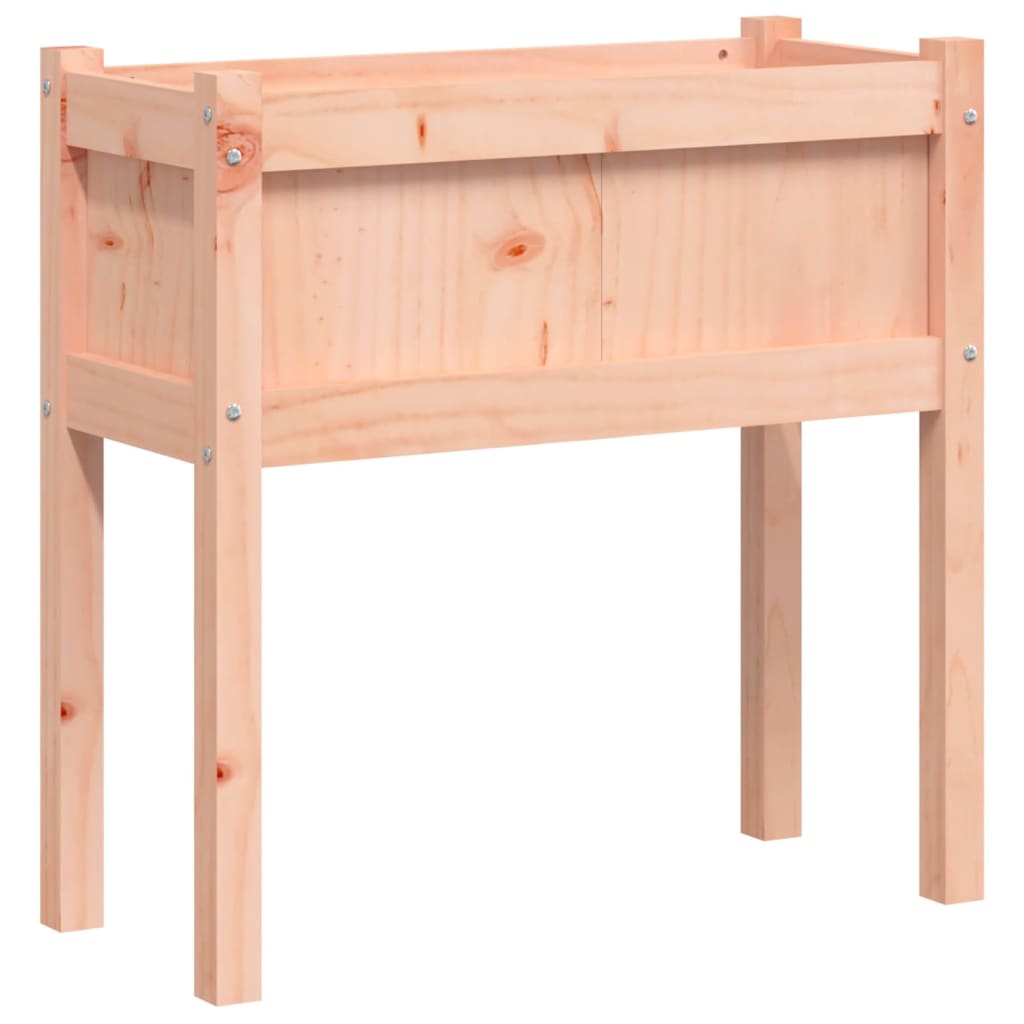 vidaXL Jardinera con patas madera maciza de pino 70x31x70 cm Color Pino natural,  Pino blanco,  Marrón pino y mas
