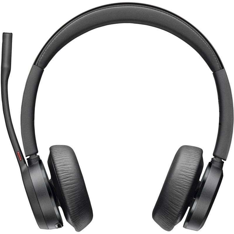 Poly Voyager 4320 UC Auriculares Inalámbricos con Soporte Negros