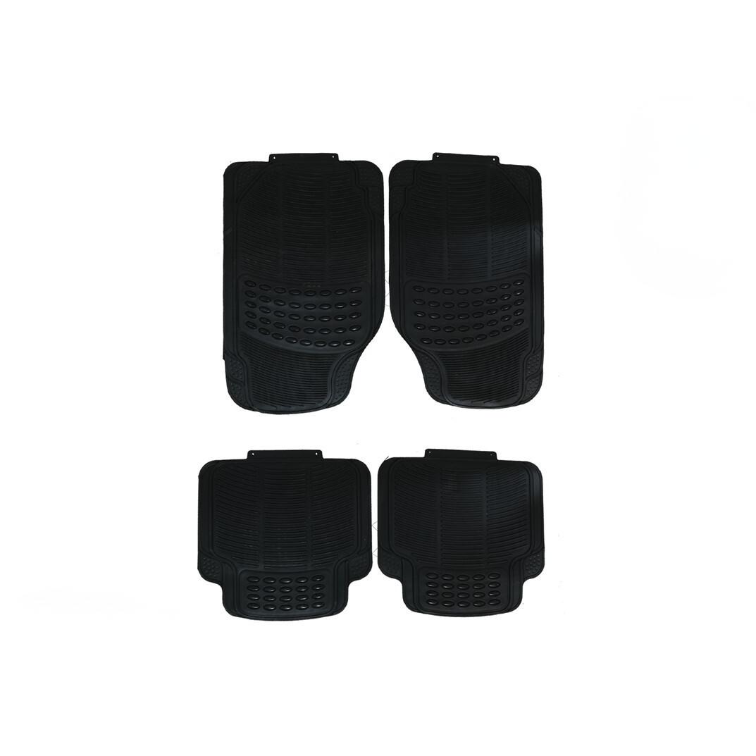 Gerimport Set 4 Alfombrillas para coche 71 x 43 cm color negro