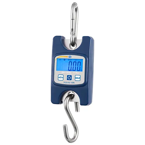 Grúa de carga hasta 50 kg / valor máximo / función de pesaje de animales / permite desactivar el Auto-OFF / alimentación por batería / PCE Instruments
