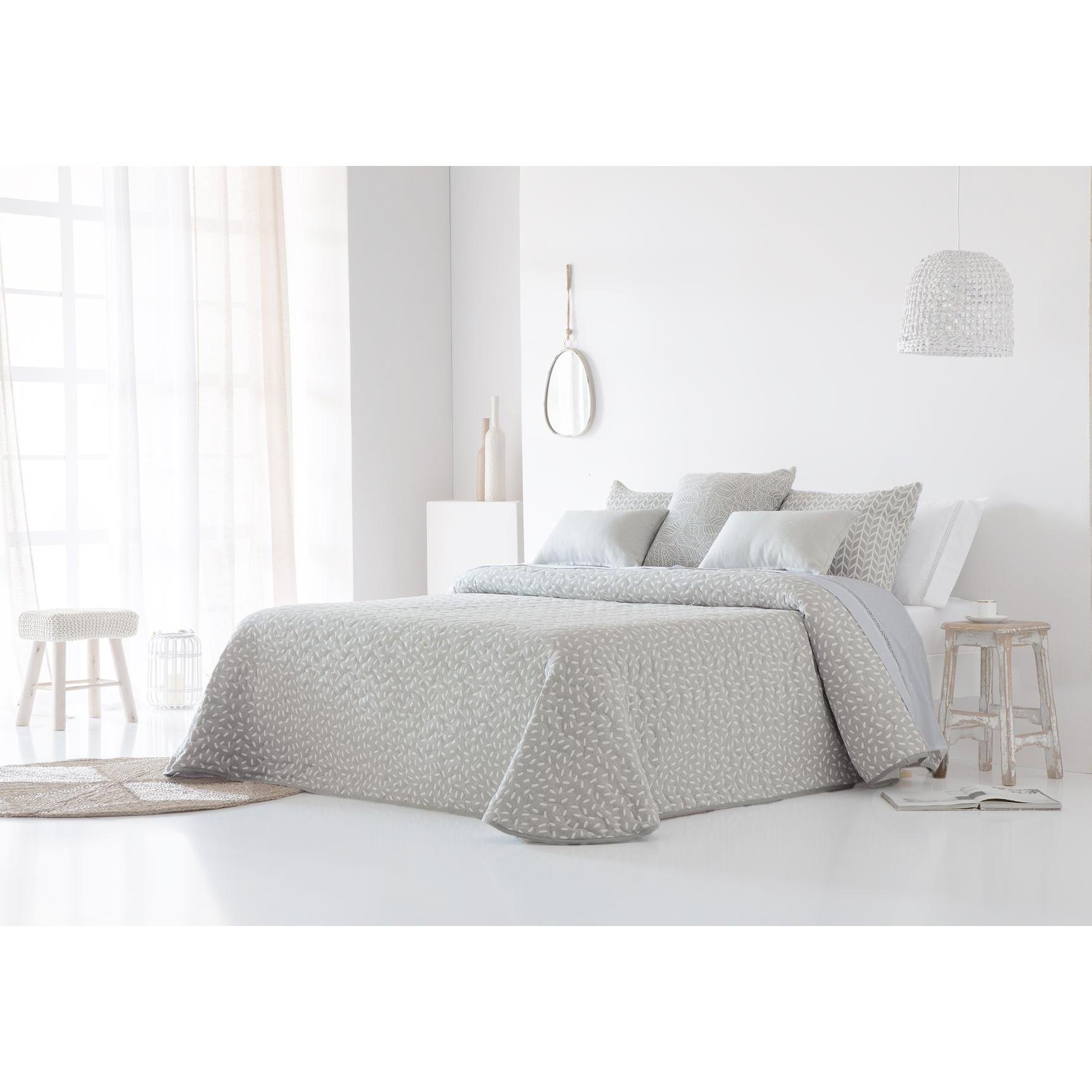 JVR - COLCHA BOUTI modelo MIKONOS - Tejido Jacquard Pique - Fabricado en España - Cama 90/105/135/150/160/180