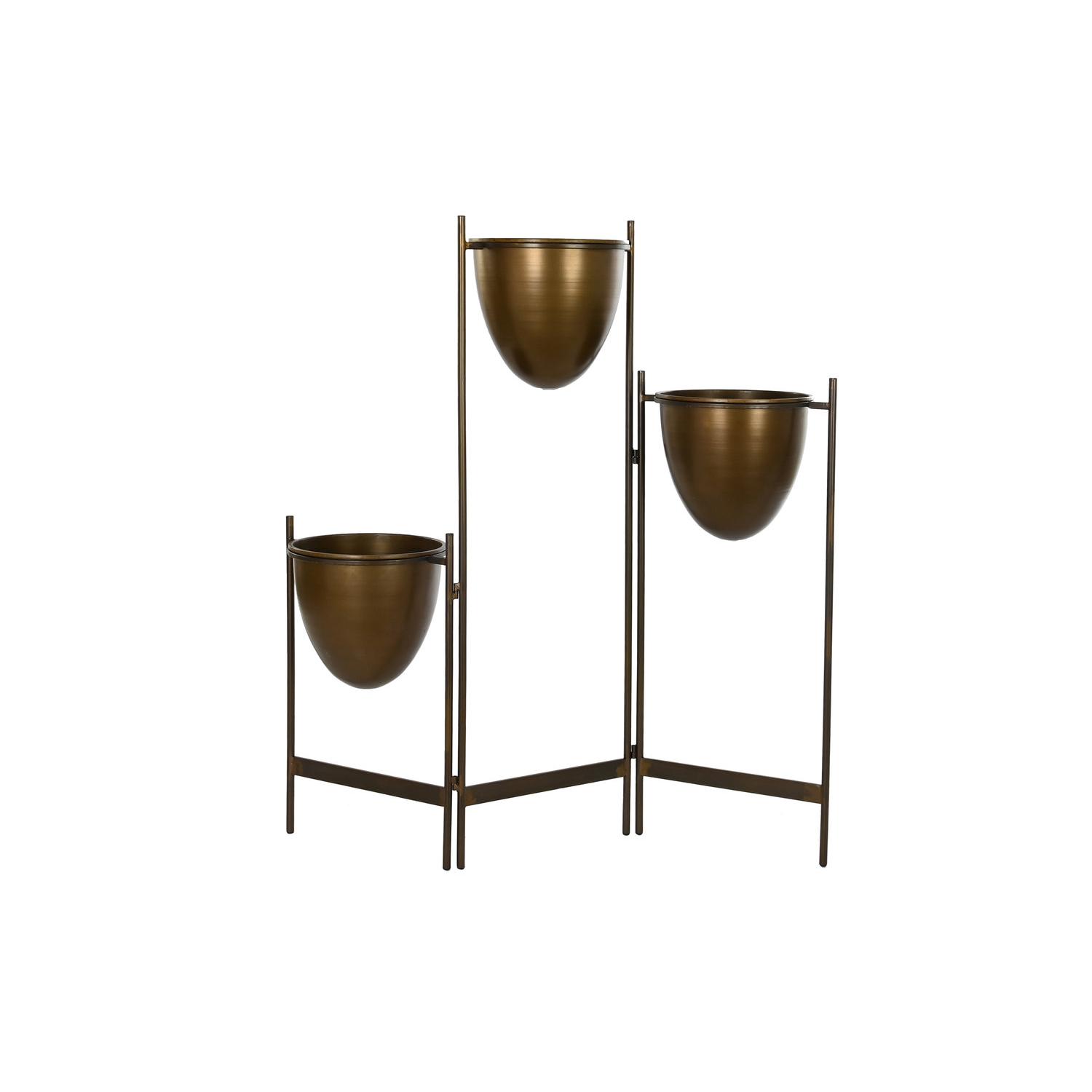 MACETERO METAL 35X26,5X105 COBRIZO FIJALO MC196133