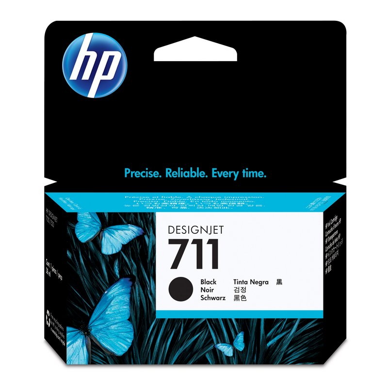 Cartucho de Tinta HP 711 Negro para Impresoras HP Designjet T120 y T520