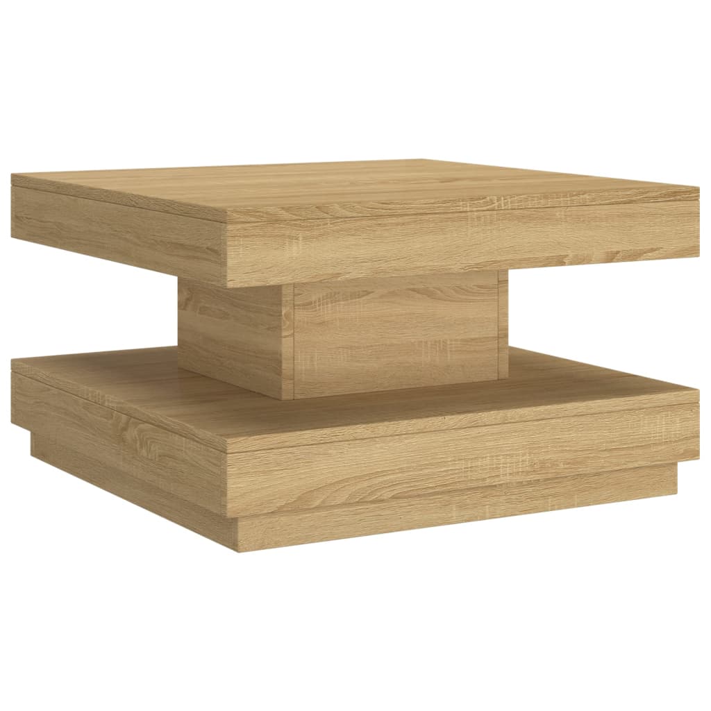 Vidaxl Mesa de Centro de MDF 60x60x35 Cm Marrón Claro