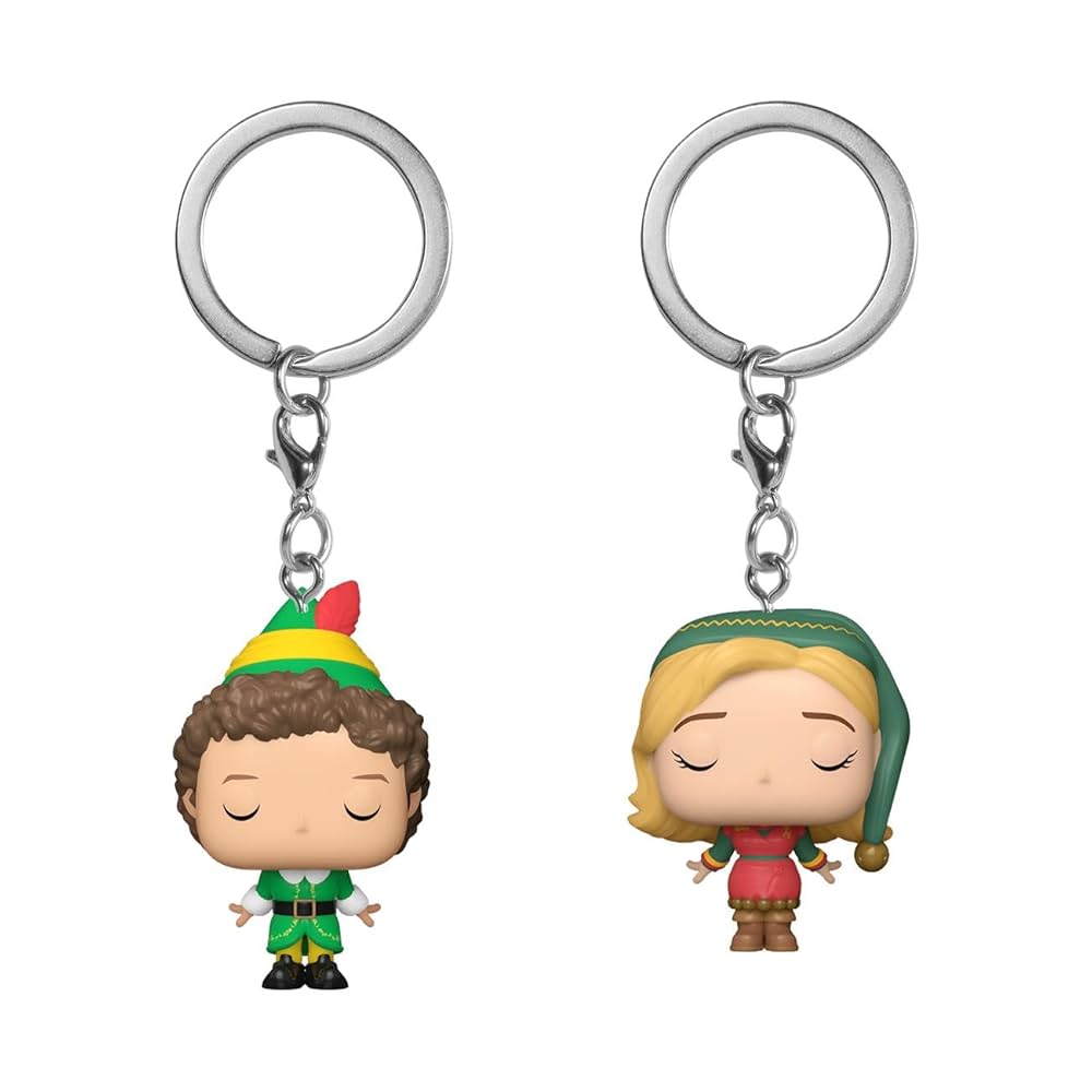 Funko Llavero Blister 2 Llaveros Pocket POP Elf Buddy & Jovie Figura Coleccionable