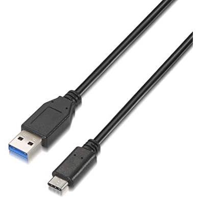 AISENS A107-0060 - Cable USB 3.1 (10 Gbps, 3 A, 1 m, para teléfono movil y Tablet) Color Negro
