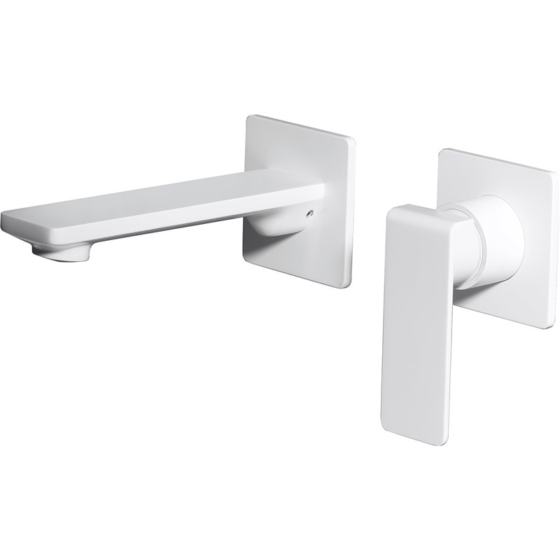 Imex Fiyi GLF016/BL grifo monomando empotrado diseño moderno latón blanco mate