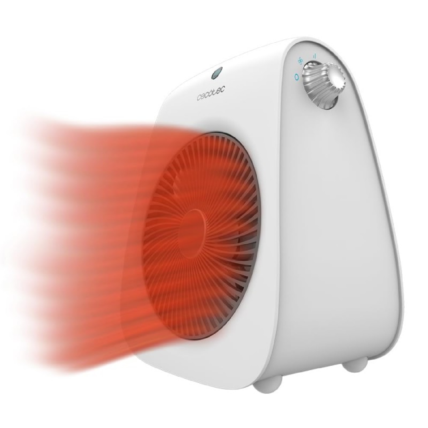 Cecotec Calefactor Eléctrico ReadyWarm 2000 Max Force White,Termoventilador 2000 W de potencia, 3 modos de funcionamiento
