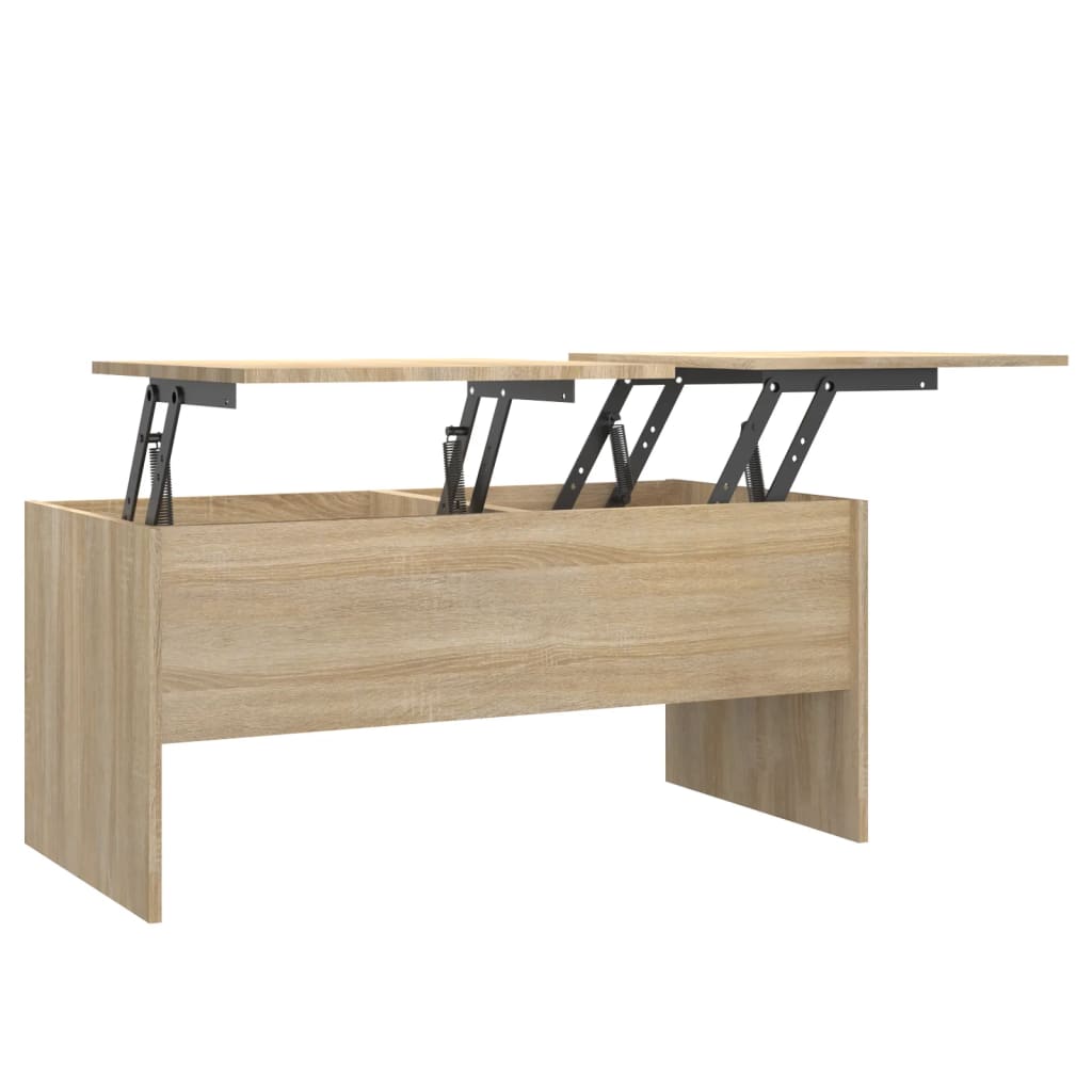 Vidaxl Mesa de Centro Madera Ingeniería 102x50.5x46.5 Cm Blanco