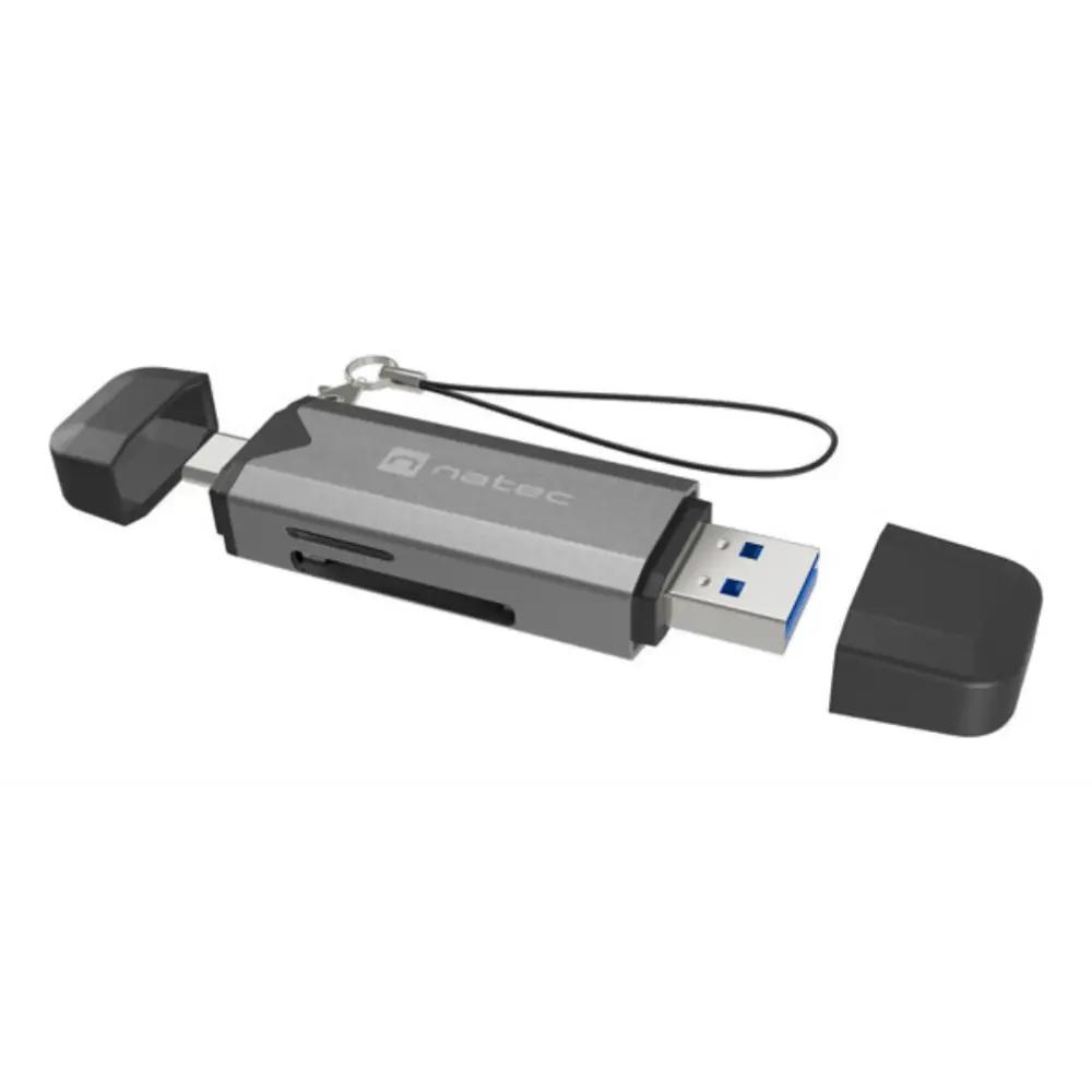 Lector de Tarjetas NATEC NCZ-2262 USB 3.1 Negro Gris 5000 Mbit/s