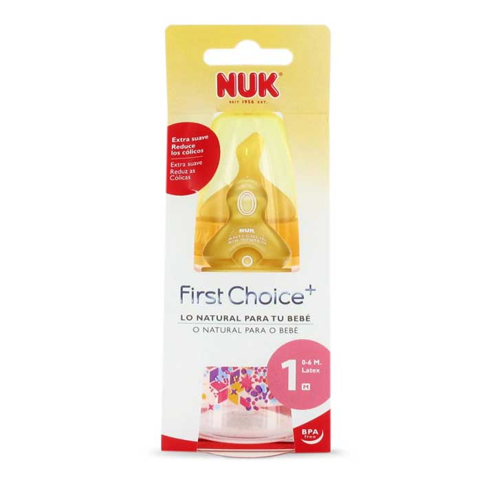 Nuk Biberon Fc+ Pp 0-6 M Latex Contr Temp 150 Ml