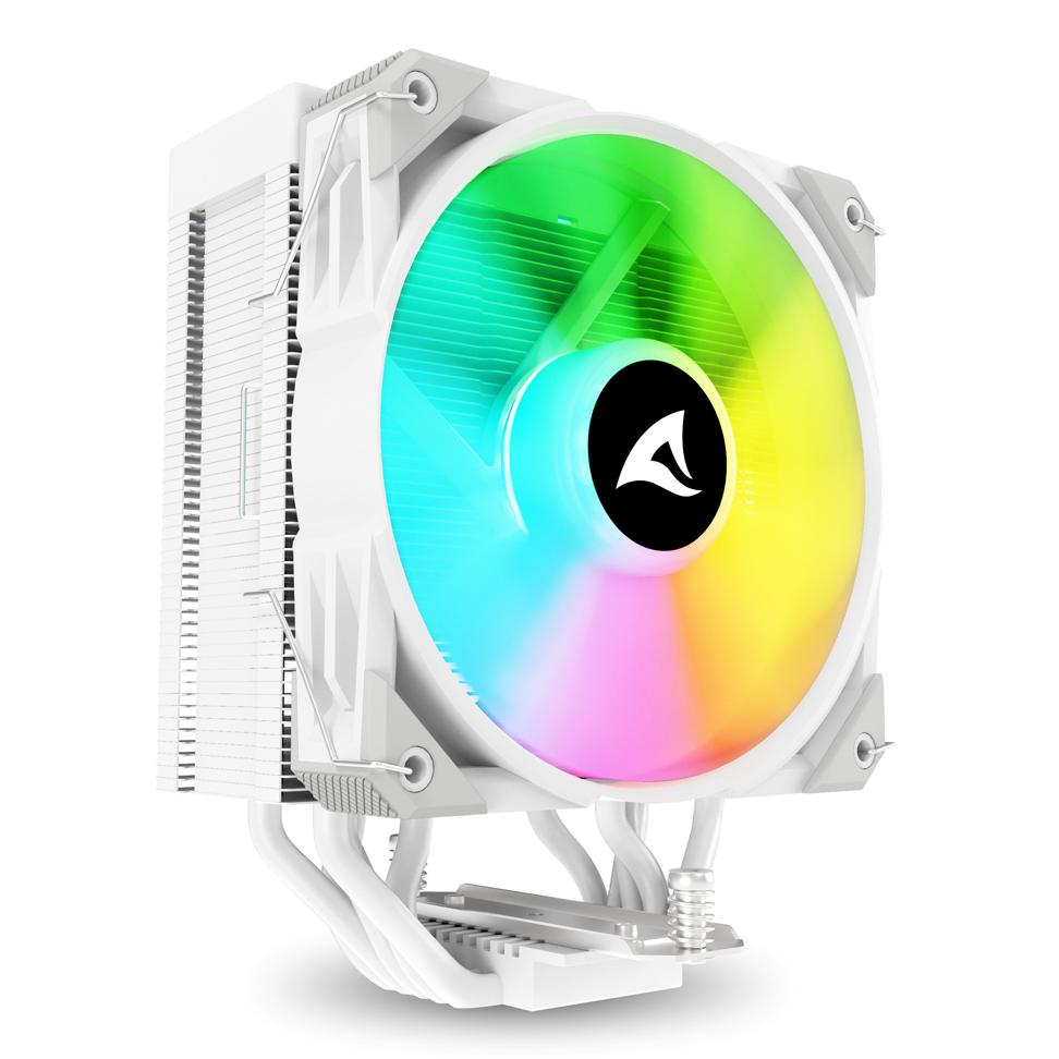 Sharkoon A50 RGB Procesador Refrigerador de aire 12 cm Blanco 1 pieza(s)