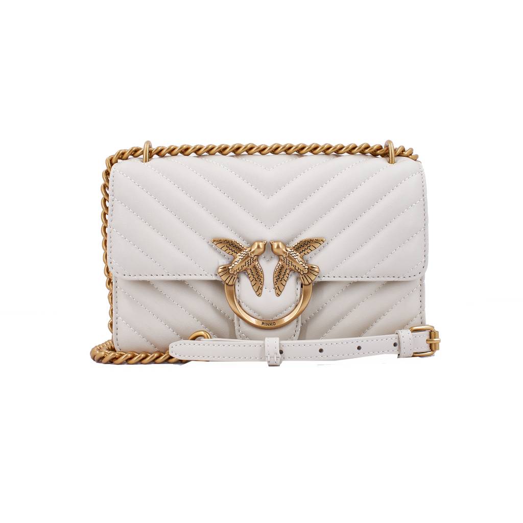 Pinko White_z14q Bolsas De Senhora Da Marca Modelo Love One Mini Dc Sheep N/A