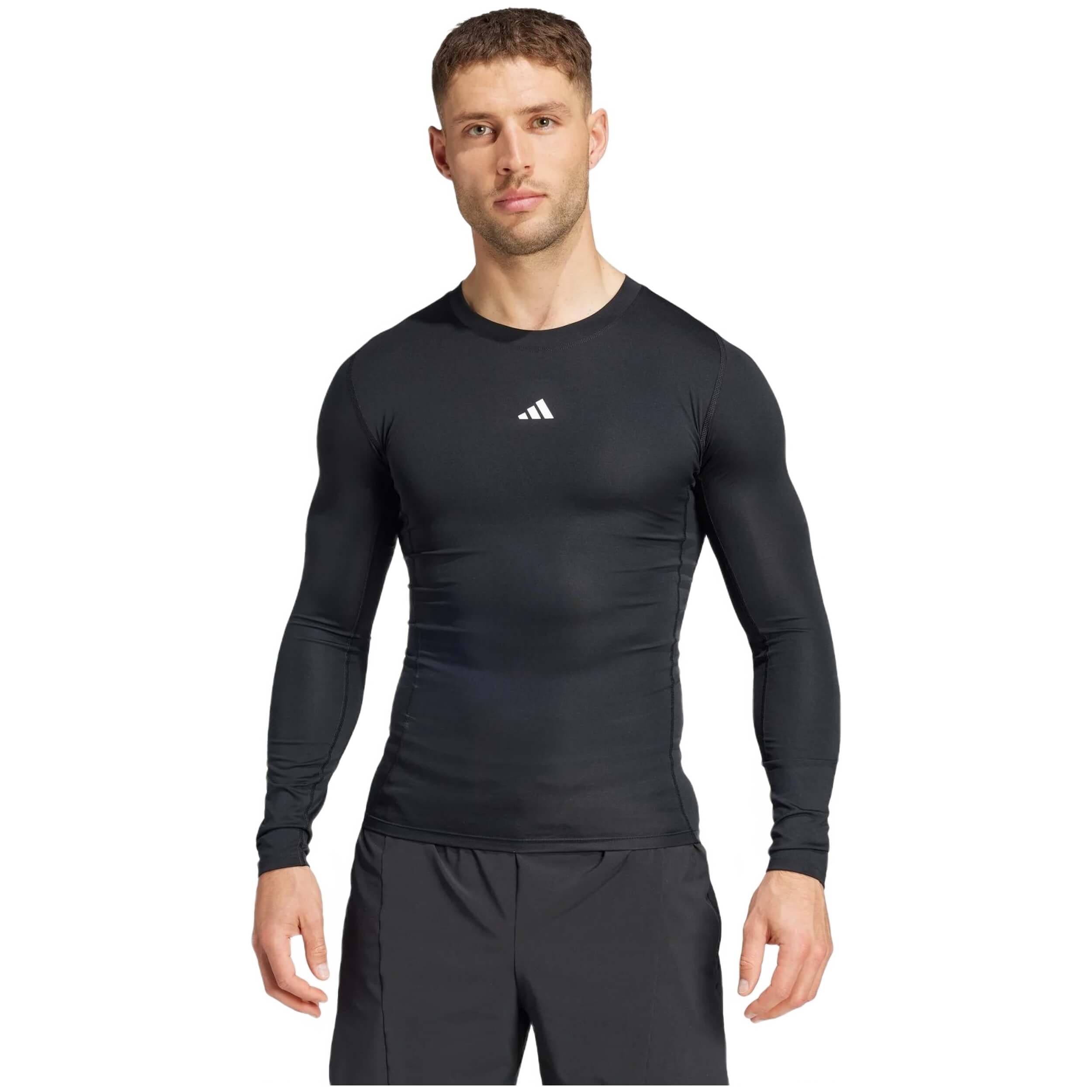 Camisetas De Manga Larga Adidas para Hombre en color Negro