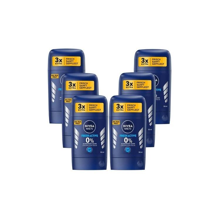 Nivea Men Fresh Active Deo Stick Without Aluminum Deodorant Long Lasting Freshness 50Ml