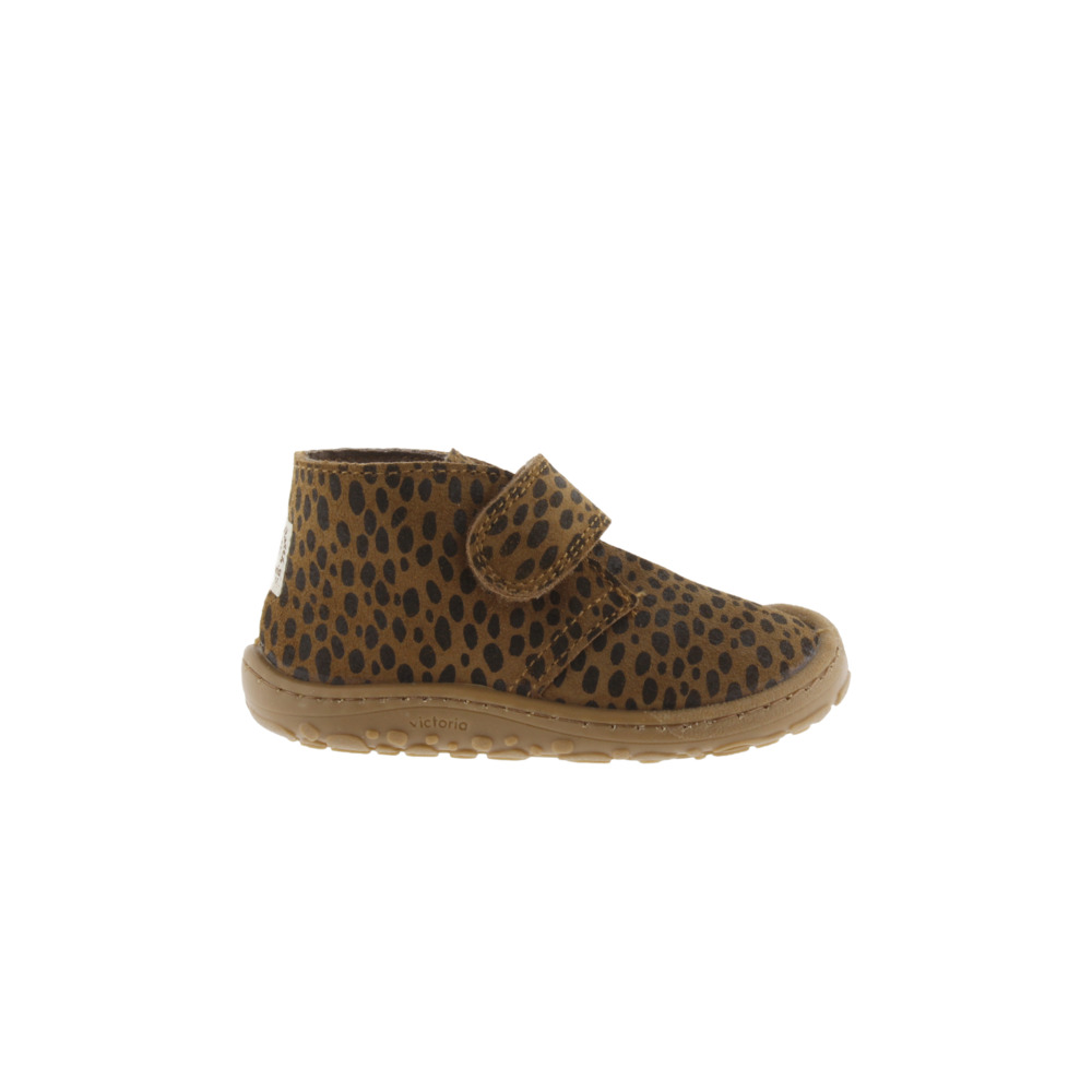 Victoria Bosco Botines barefoot de serraje animal print con tira adherente 1370135