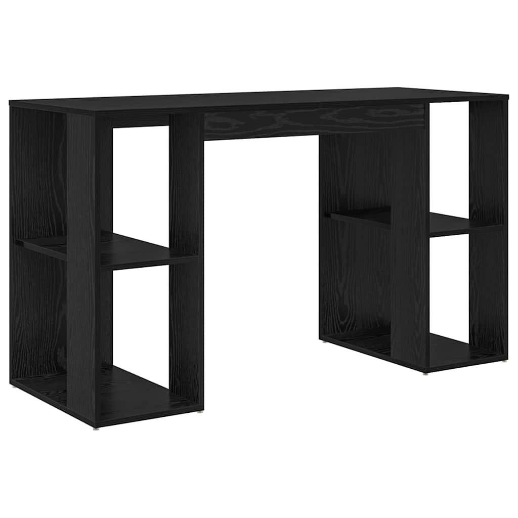vidaXL Escritorio Roble Negro 130 x 50.5 x 75 cm Madera de ingeniería