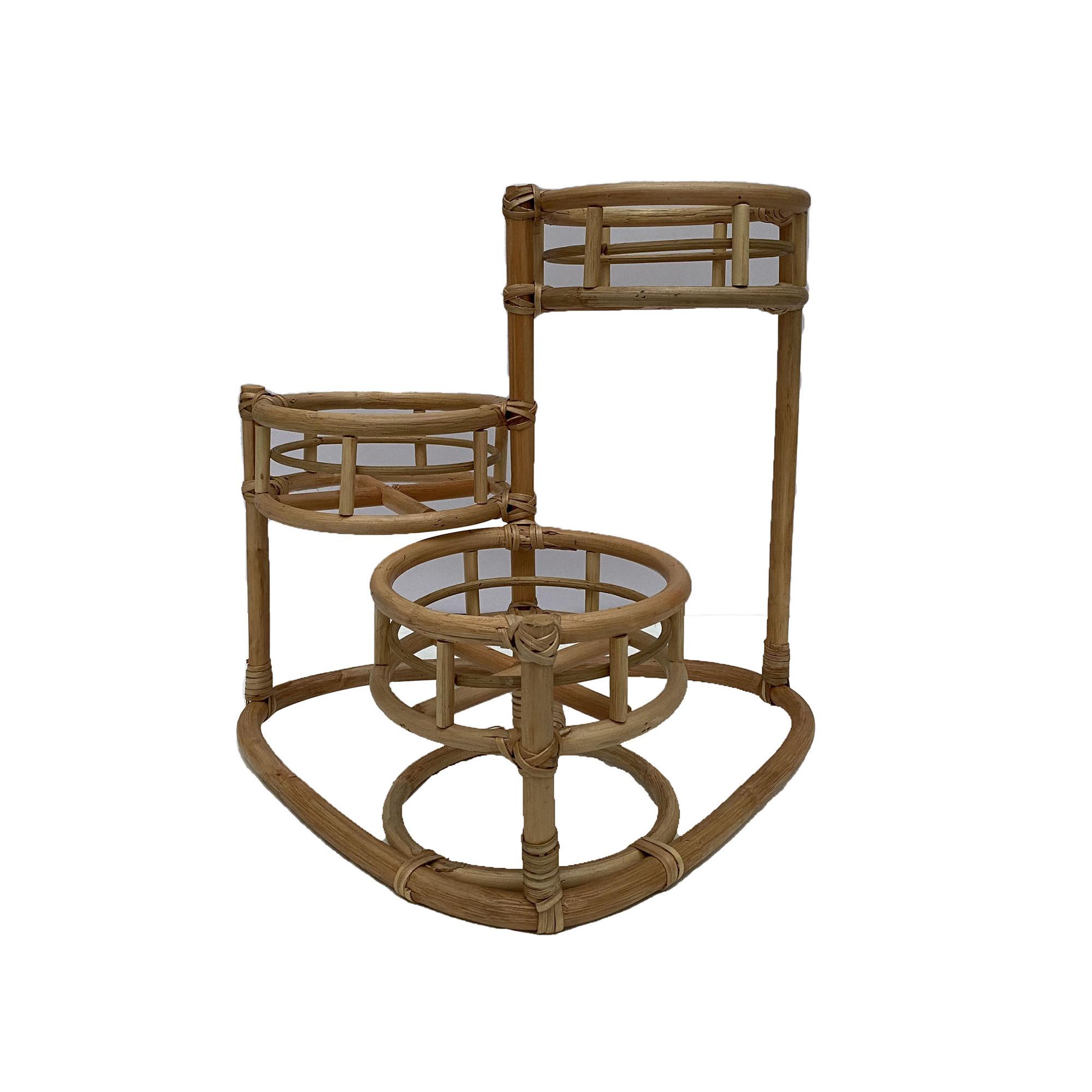 MACETERO RATAN 48X28X45 3 MACETAS NATURAL FIJALO MC205410