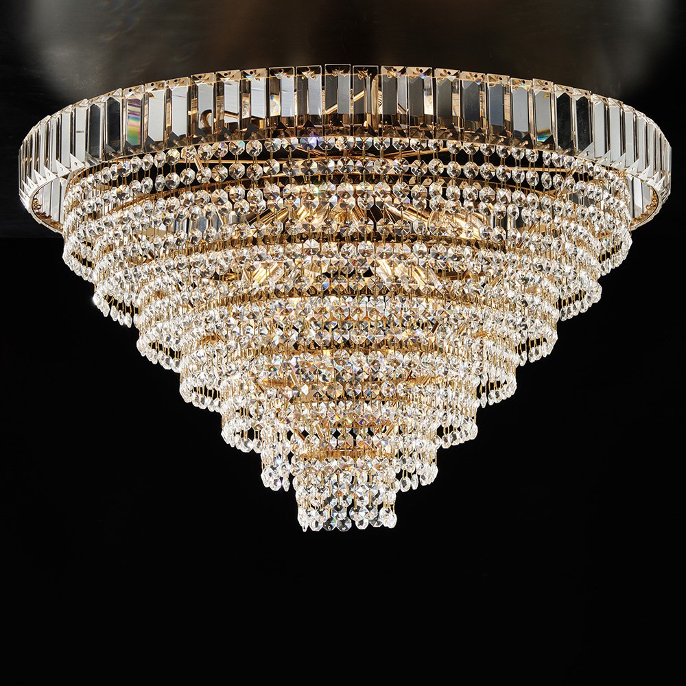 Vladimir Gold 8 luces E14 lámpara de techo contemporánea