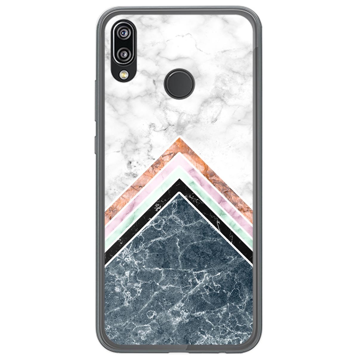 Tumundosmartphone Funda Gel Tpu para Huawei P20 Lite diseño Mármol 05 Dibujos