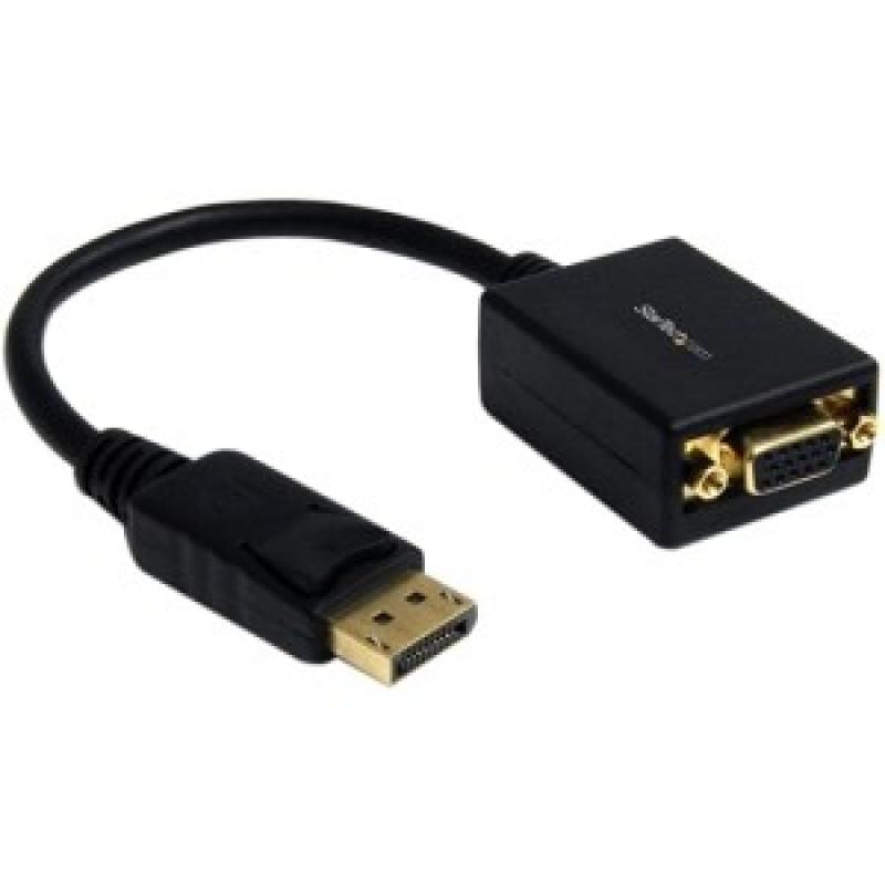 Startech Adaptador de Video DisplayPort a VGA Negro