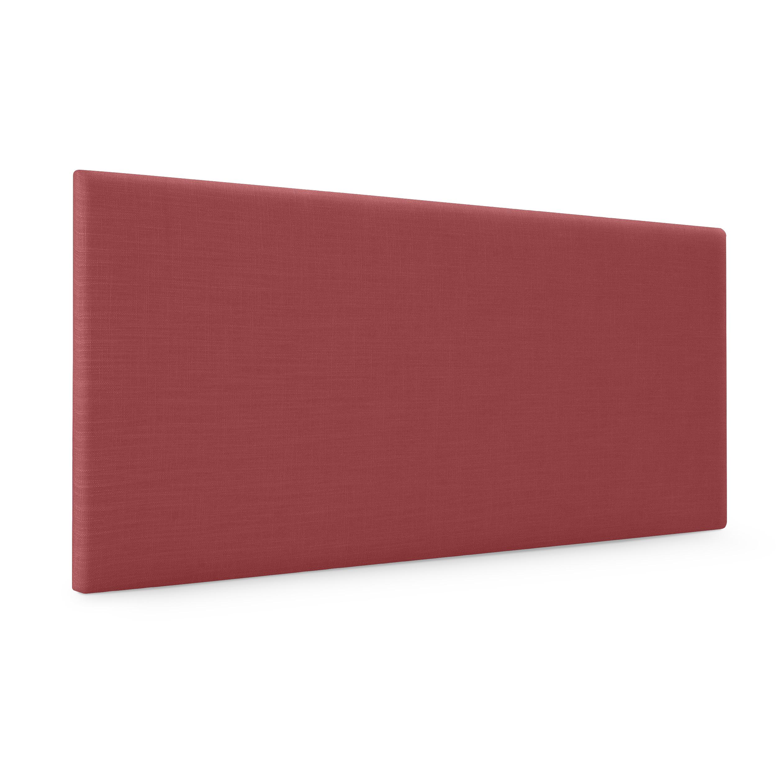 DHOME Cabecero de Lino Natural Liso Cabezal Tapizado Cama Dormitorio Moderno Top Trending (Rojo Lino)