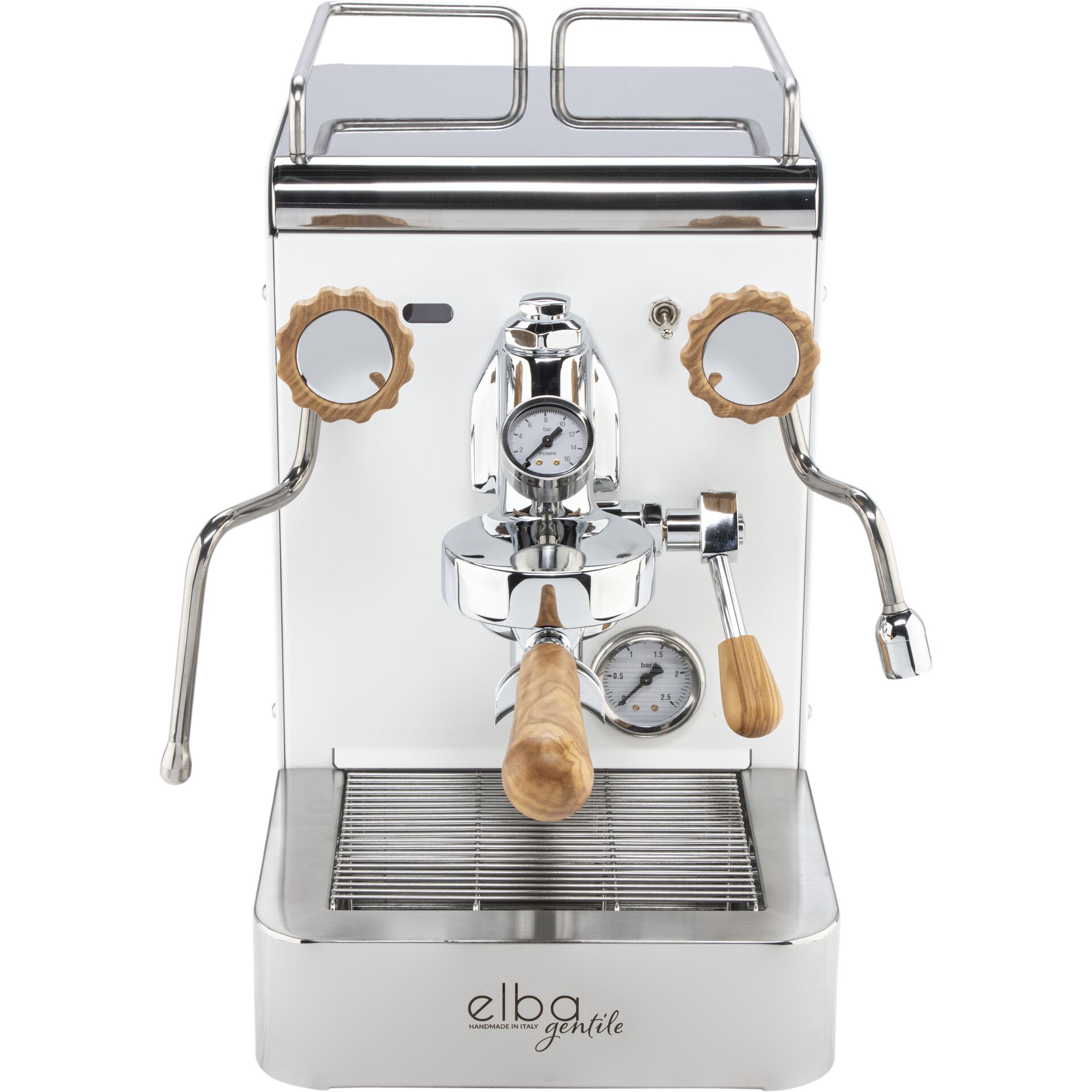 Elba gentile weiß ral9016 siebträgermaschine