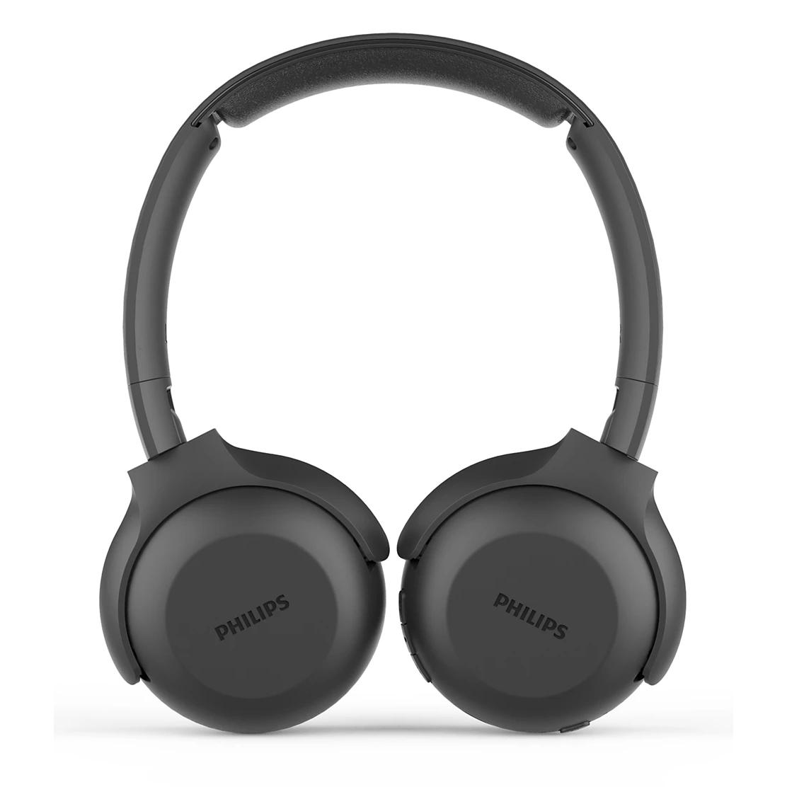 Philips Auriculares con Bluetooth On Ear Plegables, Control de Volumen, Color Negro TAUH202BK/00