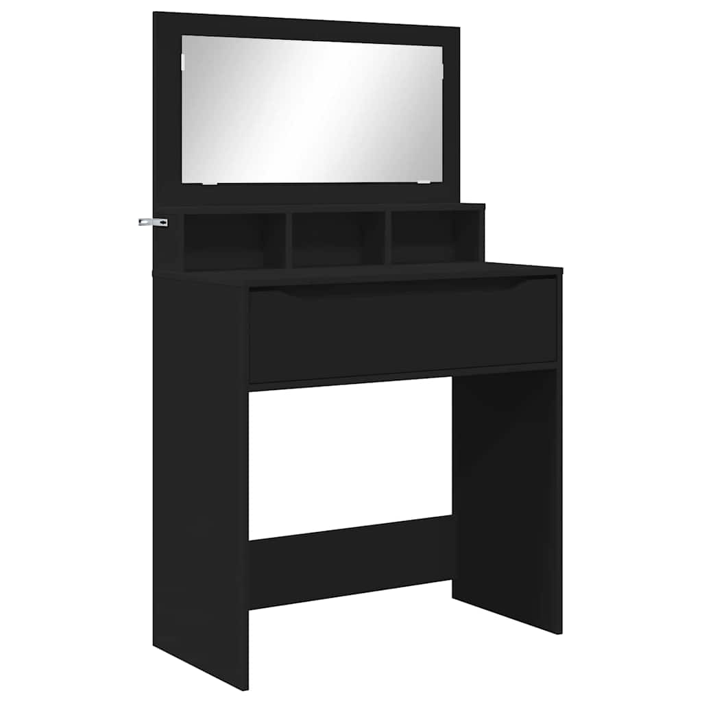 Mesas de tocador de dormitorio Negro 80 x 39,6 x 135 cm
