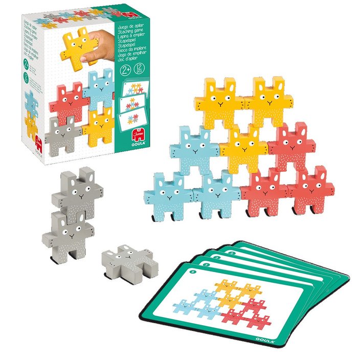 GOULA JUEGO JUEGO DE APILAR CONEJITO EDUCATIVO 7x17x21 Cms.