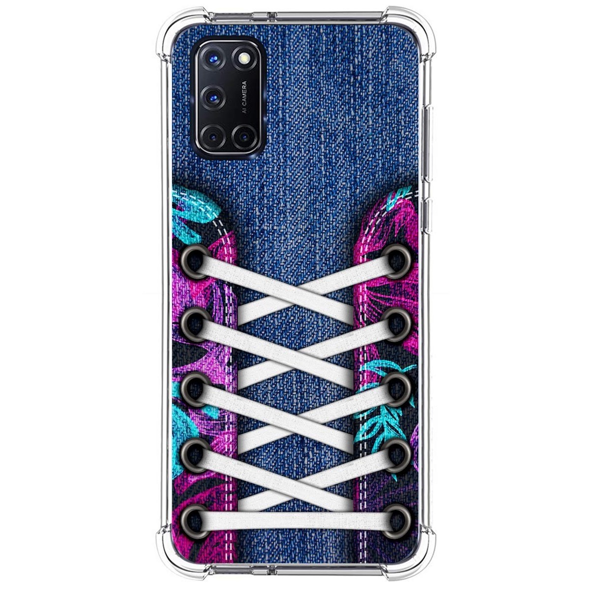 Tumundosmartphone Funda Silicona Antigolpes para Oppo A52 / A72 diseño Zapatillas 06 Dibujos
