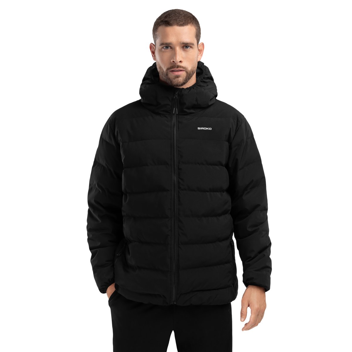 Siroko - Chaqueta Waterproof Casual para Hombre_