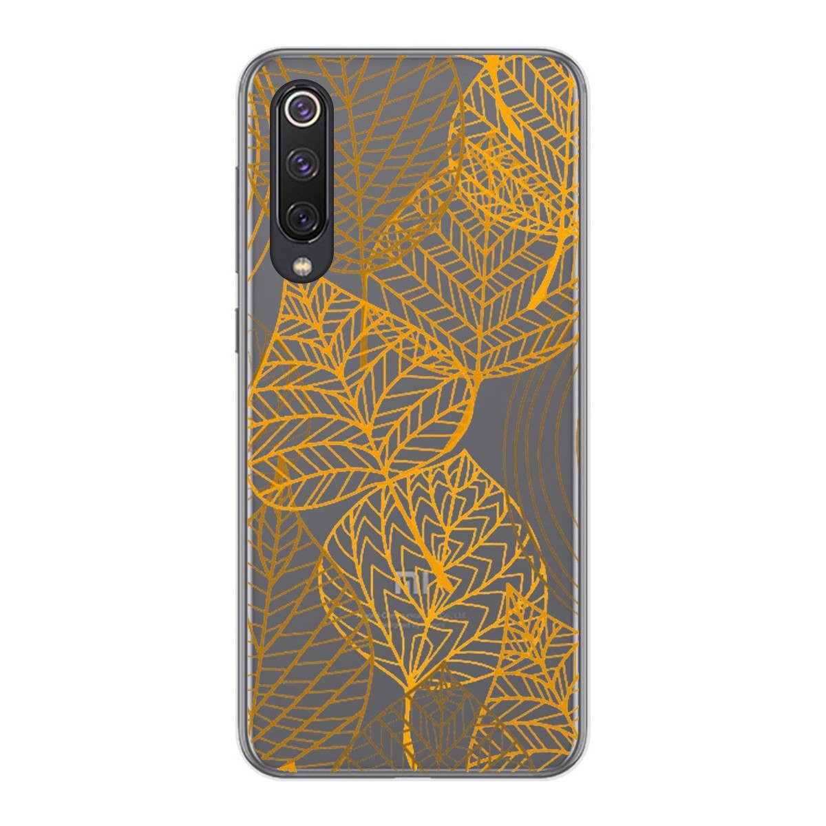 Tumundosmartphone Funda Gel Transparente para Xiaomi Mi 9 SE diseño Hojas Dibujos