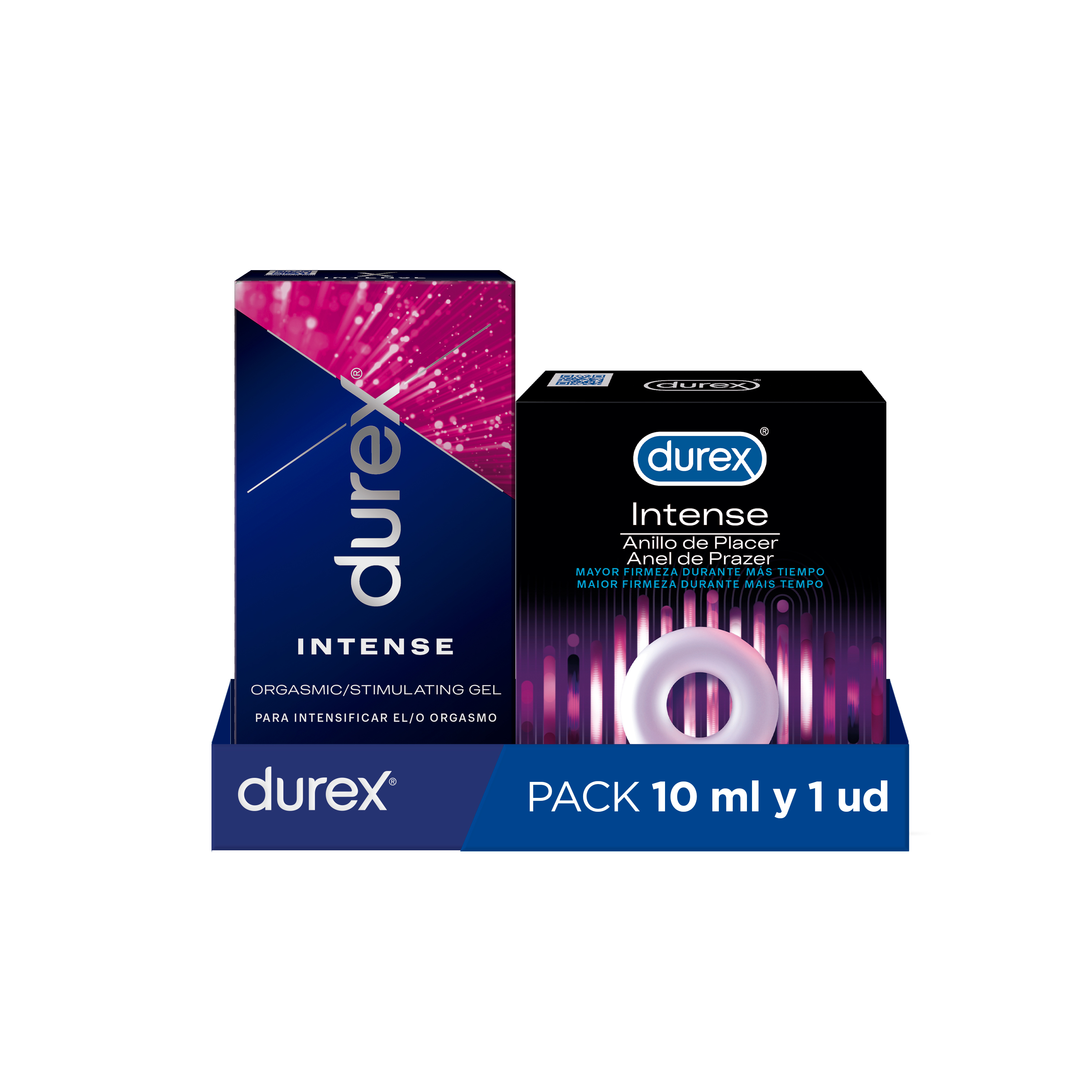 Durex - Durex Play Anillo de Placer para el Pene + Durex Gel Intense Orgasmic Estimulador del clítoris, 10 ml