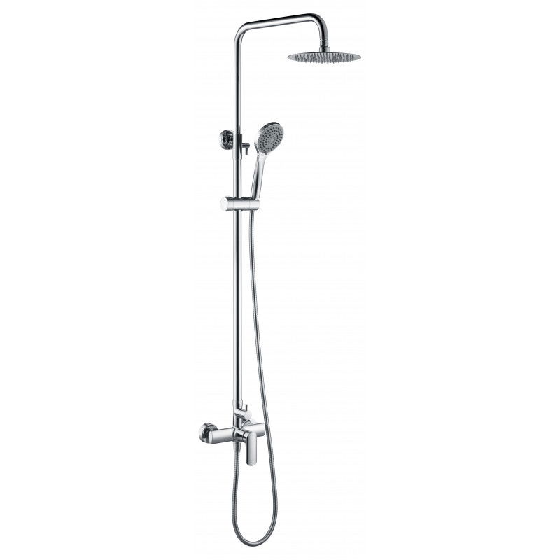 Imex Ural BDG040 columna de ducha moderna monomando con acabado cromado