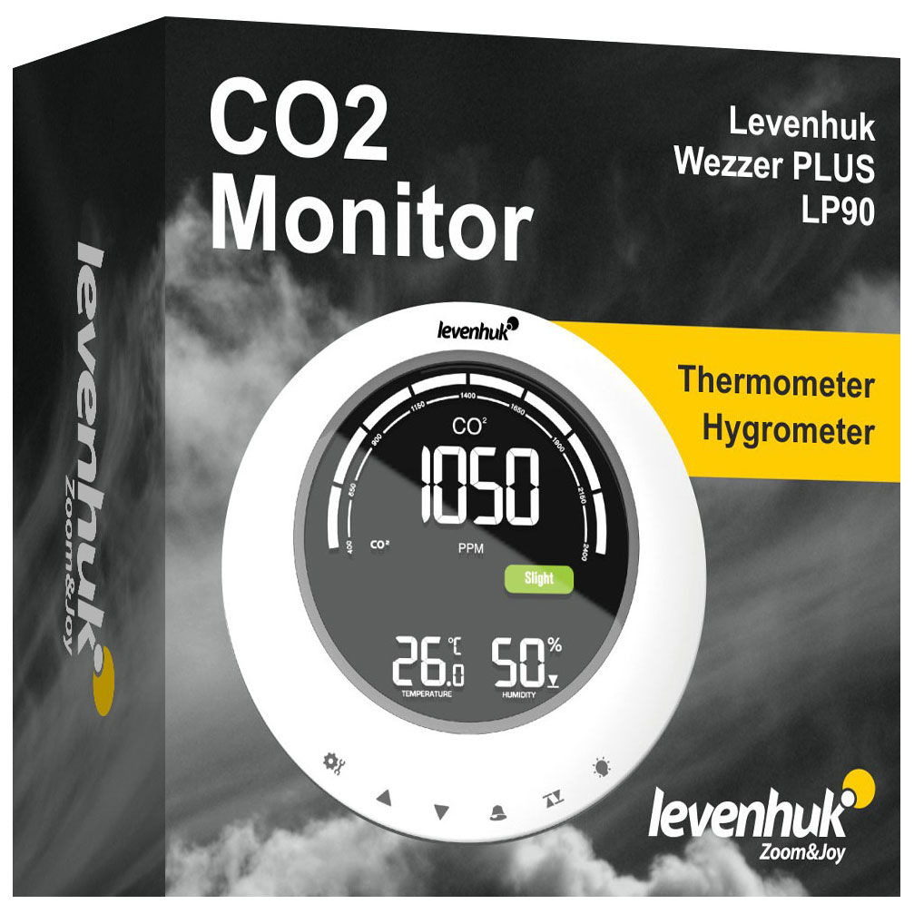 Medidor de CO₂ Levenhuk Wezzer PLUS LP90 Digital