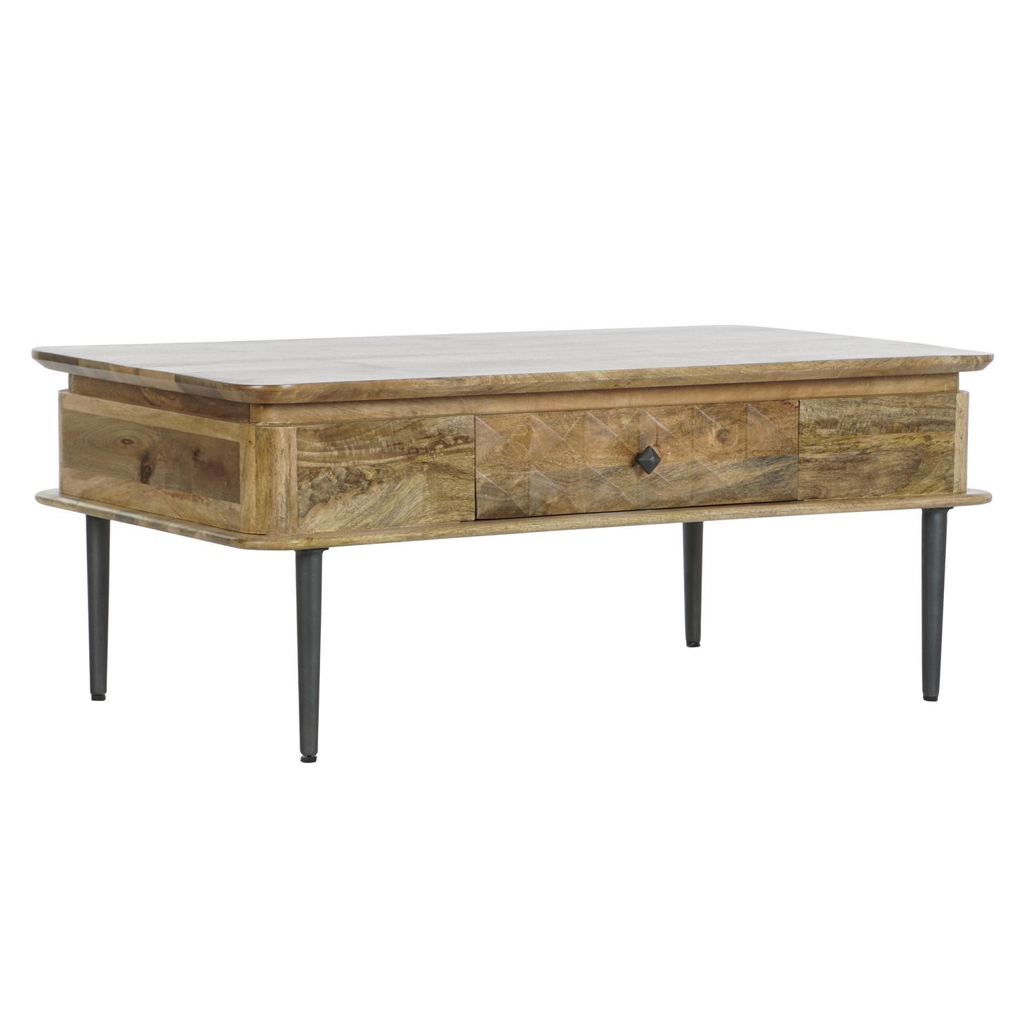Mesa Centro Mango Metal 116X60X46 Natural - Fijalo - El mejor complemento para tu hogar.