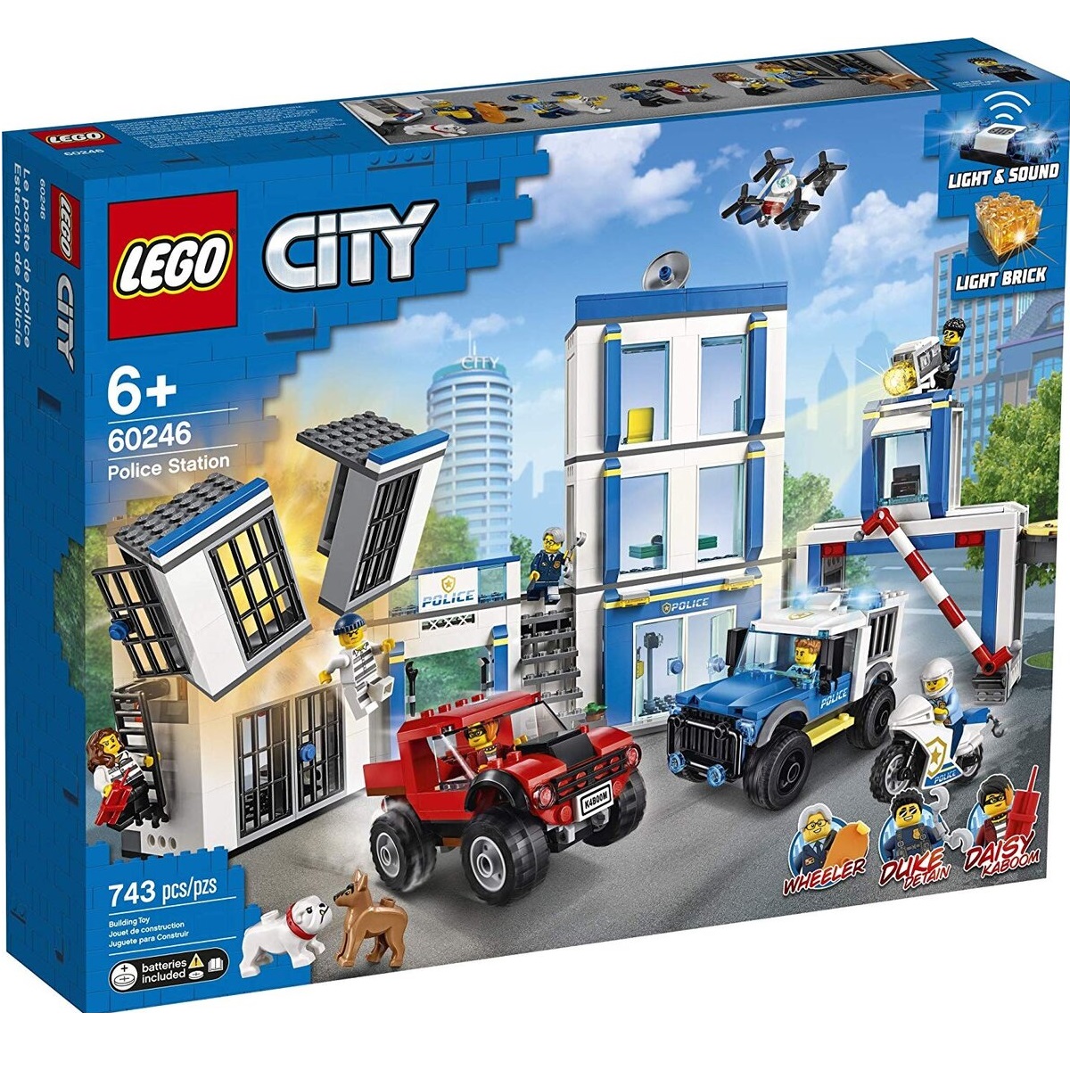 LEGO CITY - COMISARÍA DE POLICÍA, 60246, TIENDA CON LICENCIA OFICIAL, PRODUCTO CON LICENCIA OFICIAL, ENVIO 24-48 HORAS PENÍNSULA, PIEZAS, BLOQUES, BRICKS, JUGUETES, 100% ORIGINAL