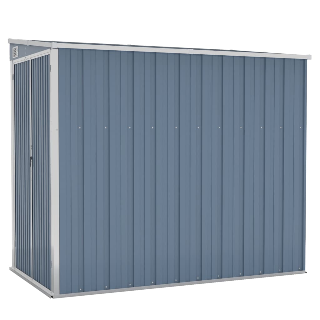 vidaXL Cobertizo de Jardín de Pared Acero Galvanizado 118x194x178 cm Casata Color Antracita,  Gris,  Verde y mas