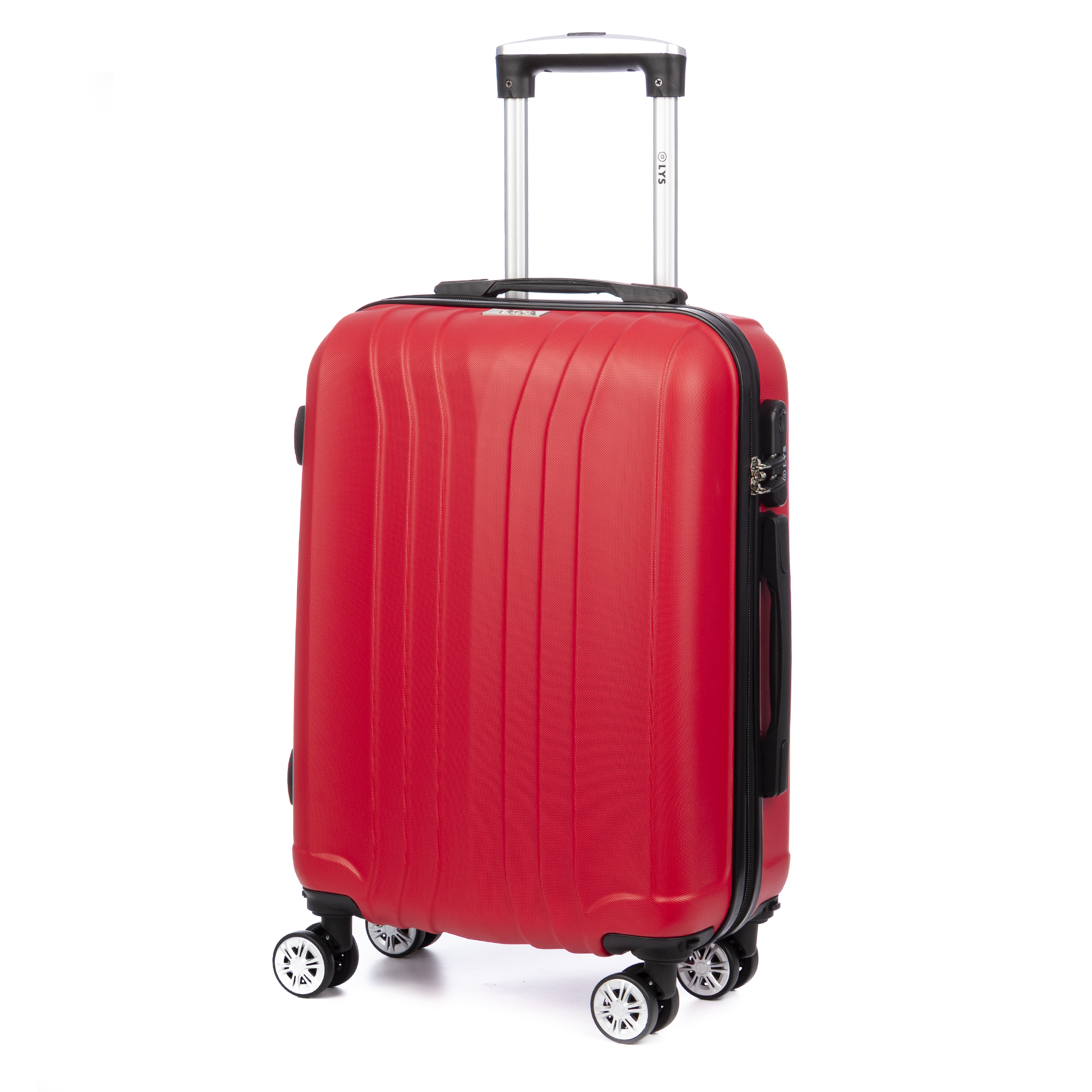 DAM.Maleta de cabina Trolley en material ligero de ABS de alta resistencia. Cerradura numérica, 4 ruedas dobles extraíbles y giratorias 360°. 57x38x20 cm 38x20x57cm