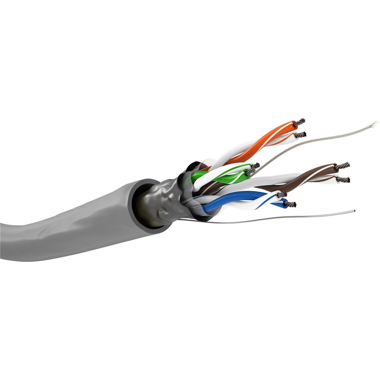Goobay 68706 cable de red Gris 100 m Cat5e F/UTP (FTP)